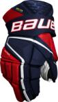 Bauer Vapor Hyperlite navy/red/white Intermediate Hokikesztyűk 12 hüvelyk