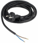 Anco GT flexo gumi kábel 3m szerelhető hálózati csatlakozó fekete H05RR-F 2x1, 5 mm2 321658 (321658)