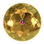 D&D Dekor kristály kerek 30mm arany 6 db-os szett (PVB19604)