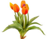 D&D Selyemvirág Gumi Tulipán csokor műanyag 35cm narancs (A2397305)