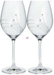 D&D Üveg pohár swarovski dísszel bor 470ml átlátszó 2-db-os szett (8588006068665)