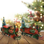 Kaemingk Luxury Karácsonyi mozdony figura fém 20 cm (380251)