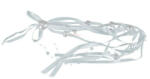 D&D Szalag dekor akasztós 60 cm fehér 2 db-os szett (363976)