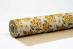 D&D Csomagolópapír vízálló hortenzia mintás papír 750mmx25m sárga (ND147603)