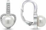 Brilio Silver Romantikus ezüst gyöngy és cirkónium fülbevaló EA95 - vivantis
