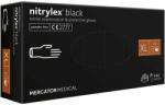 Mercator Medical Black púdermentes FEKETE nitril kesztyű, XL-méret, 100db/doboz