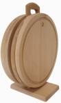  Bükkfa vágódeszka állványon 4 db 31 x 25 cm (17Z)