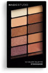 Magic studio Paleta fard Magic Studio Shaky Eyeshadow Palette, 12 culori, Bej Nude (AQ-60739)