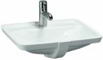 Laufen LAUFEN PRO S Alulról beépíthető mosdó, armatúrapad nélkül, egy csaplyuk, középen, Fehér LCC Active bevonattal H811966A001041 (H811966A001041)