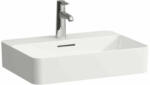 Laufen VAL Mosdó tál, csaplyuk paddal, egy csaplyuk, középen, Fehér LCC Active bevonattal H812284A001041 (H812284A001041)