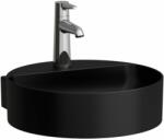 Laufen VAL Mosdó, alsó felülete csiszolt, túlfolyónyílás nélkül, egy csaplyukkal, Fekete matt H8132817161111 (H8132817161111)