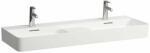 Laufen VAL Dupla mosdó, félig száraz zónával, egy csaplyuk, középen, Fehér LCC Active bevonattal H814282A001041 (H814282A001041)