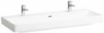 Laufen LAUFEN PRO S Ráépíthető dupla mosdó, két csaplyuk, Fehér LCC Active bevonattal H814965A001071 (H814965A001071)