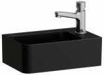 Laufen VAL Kézmosó, túlfolyónyílás nélkül, 1 csaplyukkal jobb oldalon, Fekete matt H8152807161141 (H8152807161141)