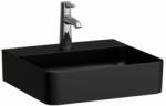 Laufen VAL Kézmosó, túlfolyónyílás nélkül, egy csaplyukkal, Fekete matt H8152817161111 (H8152817161111)