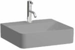Laufen VAL Kézmosó, alsó felülete csiszolt, túlfolyónyílás nélkül, egy csaplyukkal, Graphite matt H8162807581111 (H8162807581111)