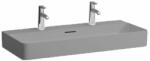Laufen VAL Mosdótál, alsó felülete csiszolt, két csaplyuk, Graphite matt H8162877581071 (H8162877581071)
