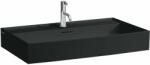 Laufen Kartell LAUFEN Mosdótál, alsó felülete csiszolt, egy csaplyuk, középen, Fekete matt H8163367161041 (H8163367161041)