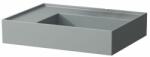 Laufen Kartell LAUFEN Mosdó bal oldali pulttal, rejtett túlfolyóval, a mosdó alja csiszolt, túlfolyónyílás nélkül, csaplyuk nélkül, Graphite matt H8183357581121 (H8183357581121)