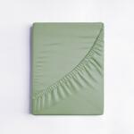 idealisotthon Jersey gumis lepedő, mandulazöld, 100x200 cm (TM-BS-FS-100-200-WNGN)