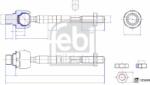 Febi Bilstein Bieleta de directie FEBI BILSTEIN 185894 (185894)