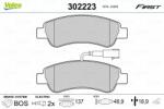 VALEO set placute frana, frana disc VALEO ESSENTIAL 302223 (302223)