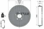 TEXTAR Tambur frana TEXTAR 94049000 (94049000) - automobilus