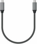 Satechi USB4 C-To-C Braided Cable 40 Gbps 25cm - Grey (ST-U4C25M)