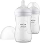 Philips Комплект 2 броя шишета за хранене Philips Natural Response - 260 ml, с биберон със сила на потока 3, 1 m+ (00A.0606.001)