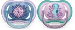 Philips Залъгалки Philips Avent - Ultra Air, с декорация Риба и морско конче с кутия за стерилизиране, 6-18 m, 2 броя (00A.0529.008)