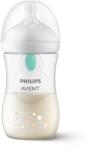 Philips Шише за хранене Philips Avent - Natural Response с AirFree клапа, 260 ml, с биберон поток 3, 1 m+, с декорация Звезди и мече (00A.0582.001)