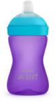 Philips Неразливаща се чаша с мек накрайник Philips Avent - Лилава, 300 ml (00A.0526.002)