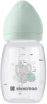 KikkaBoo Бебешко шише с широко гърло KikkaBoo Clouds - Savanna, 260 ml, Mint (31302020098)