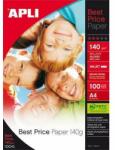 APLI A4 140 g "Best Price" tintasugaras fényes fotópapír (100 lap) (11804)