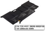 ASUS ZenBook UX31A gyári új 6 cellás akkumulátor (0B200-00020100, C22-UX31) - laptopszervizerd