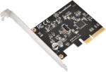 SilverStone SuperSpeed USB 20Gbps / internal USB-C Key-A 3.2 Gen 2x2 PCIe expansion card (SST-ECU07)