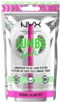 NYX Professional Makeup Jumbo Lash! Longwear False Lash System Fringe Glam Kit gene false 1 buc pentru femei