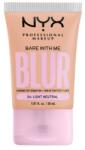 NYX Professional Makeup Bare With Me Blur Tint Foundation fond de ten 30 ml pentru femei 04 Light Neutral