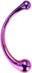 DreamToys Glamour Glass Curved Wand dildo dublu rainbow 16, 5 cm Dildo