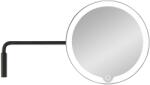 Blomus Asztali kozmetikai tükör MODO LED, fali rögzítéssel, ötszörös nagyítással, fekete, Blomus (66352)