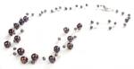 JwL Luxury Pearls Sötét színű igazgyöngy nyaklánc JL0325