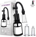 LateToBed Dupper Clitoris & Nipple Manual Pump with 3 Cups
