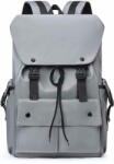  Dollcini Laptop táska, férfi üzleti hátizsák, vízálló, üzleti utazáshoz, családi utazáshoz, szürke