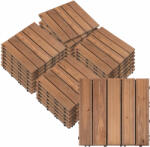 Outsunny 27 db kültéri járólap készlet, fa, 30 x 30 x 2, 5 cm, barna (844-325BN)