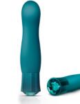 Blush Novelties Vibrator Fierce Blue Topaz, 10 Moduri Vibratii, Silicon, USB, IPX7, Verde, 13.9 cm Vibrator