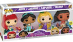 Funko Set 4 figurine Funko POP Disney Princess, Ariel, Jasmine, Rapunzel, Moana, Vinil, 10 cm, Multicolor (889698618007) Figurina