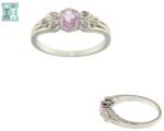 Inele din Argint 925 - Rubelit - Diametru 18 mm - Oval Fatetat - 7-21x22 mm