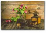  Gyémántszemes festmény - Kávéőrlő Méret: 40x60cm, Keretezés: Kartonlemezen, Gyémántok: Négyzet alakú