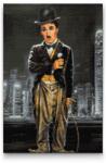 Gyémántszemes festmény - Charlie Chaplin a városban Méret: 40x60cm, Keretezés: Műanyagtáblával, Gyémántok: Kerek