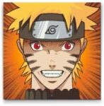  Gyémánt kirakó - Kakashi és Kurama Méret: 50x50cm, Keretezés: Műanyagtáblával, Gyémántok: Kerek